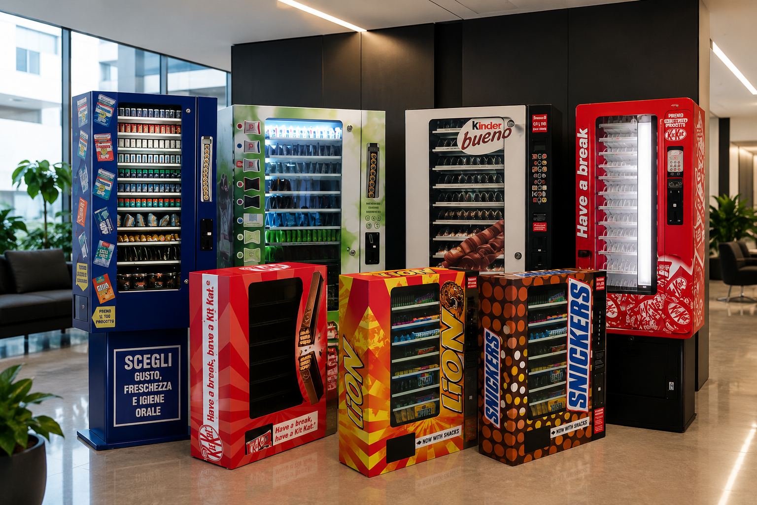Linea di assemblaggio elettronica Project Vending
