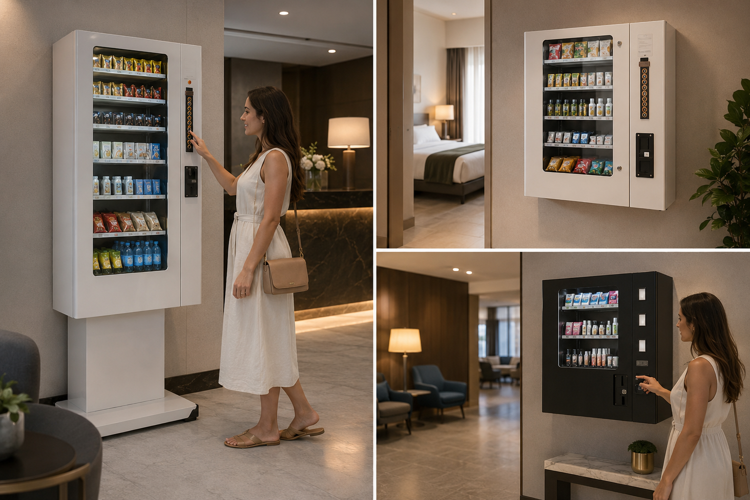 Vending machines for hotels: 24/7 service with no staff required